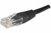 Cordon RJ45 CAT 5e U/UTP noir - 0,15 m