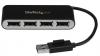 Hub USB 2.0 portable  4 ports avec cble intgr