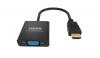 ADAPTATEUR HDMI (M) VERS VGA (F) 0,50M 1920X1080